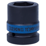 KING TONY (853532M) Головка торцевая ударная шестигранная 1", 32 мм