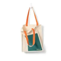 Bookaroo Tote Bag - Teal & Orange