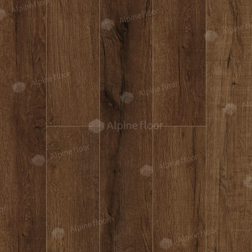 Кварц-виниловая плитка Alpine Floor Премиум (Premium XL) Дуб шоколадный ава ЭКО 7-18