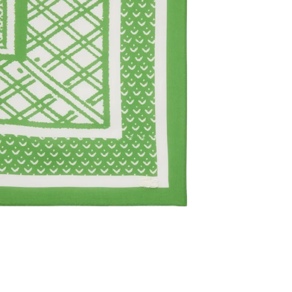 Bandana tenisowa Lacoste Print Scarf - billiard green/flour