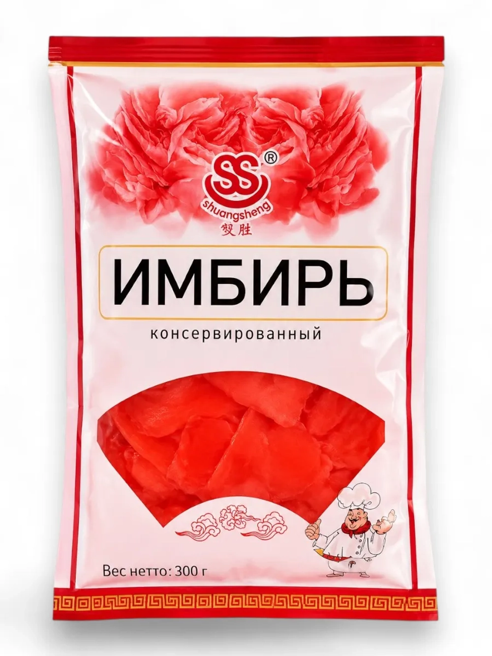 Имбирь розовый консервированный 300 г * 3 шт