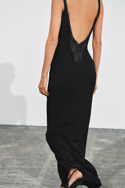 ZARA ДЛИННОЕ ПЛАТЬЕ ZW COLLECTION, ЧЕРНЫЙ