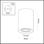 3564/1C ODL Светильник GU10 50Вт IP20 HIGHTECH