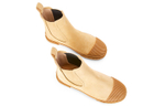 LOEWE Suede Ankle Length Chelsea Boots Men"s Gold