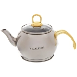 Чайник двойной турецкий 1,2+2л «Vicalina» серебрянный VL-AA02G