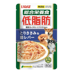 Консервы Inaba Teishibo для собак, куриное филе и куриная печень в желе - 80 гр