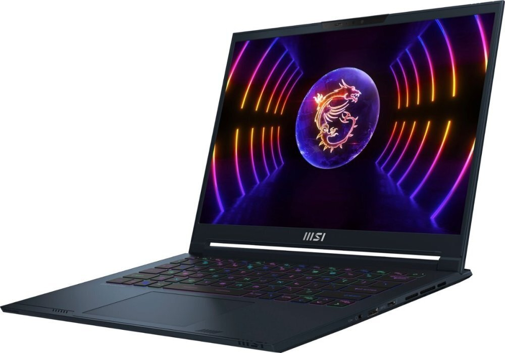 Ноутбук MSI Stealth 14 Studio с Intel i7, RTX 4060, 16GB ОЗУ, 1TB SSD, 165 Гц экраном и Windows 11.