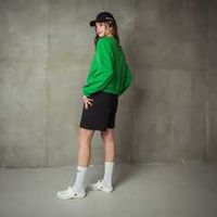 Свитшот укороченный "Bb team green" женский