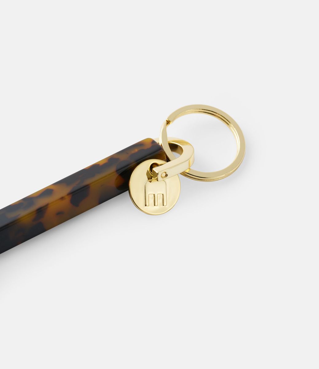 Machete Bar Keychain in Dark Tortoise — брелок из ацетата