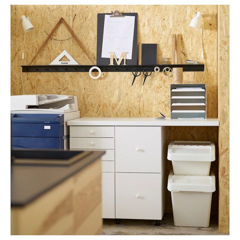Мусорный бак IKEA SORTERA (СОРТЕРА), Белый, 60 л