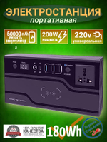 Электростанция портативная 220В 180Wh 200W VANPA  56204-FC200-6W