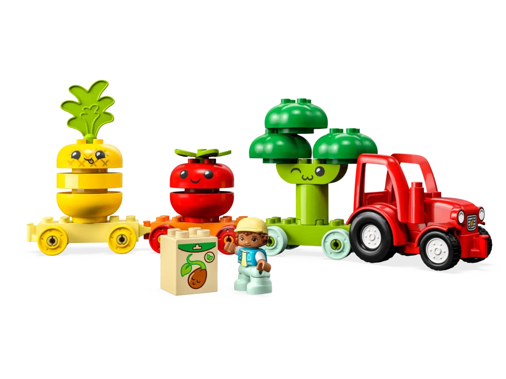 Конструктор LEGO Duplo 10982 Трактор для перевозки овощей и фруктов