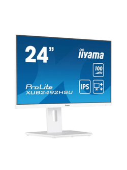 LCD Iiyama 23.8" XUB2492HSU-W6 белый {IPS 1920x1080 100Hz 0.4ms HDMI DisplayPort USB M/M Pivot}