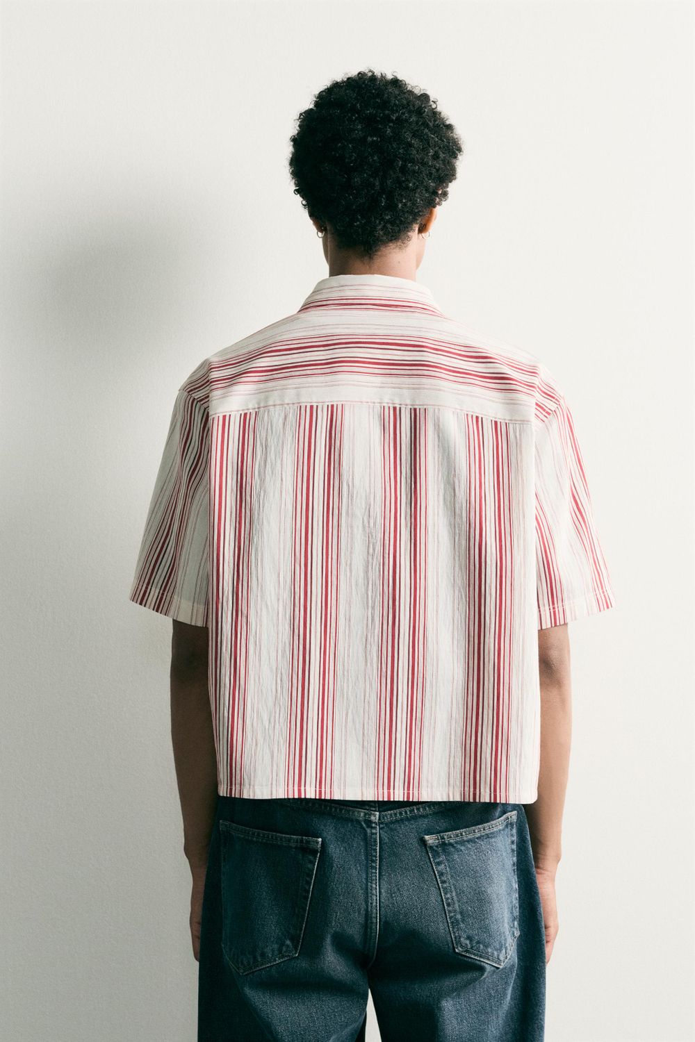 РУБАШКА BOXY FIT В ПОЛОСКУ — ZARA · 6176/860