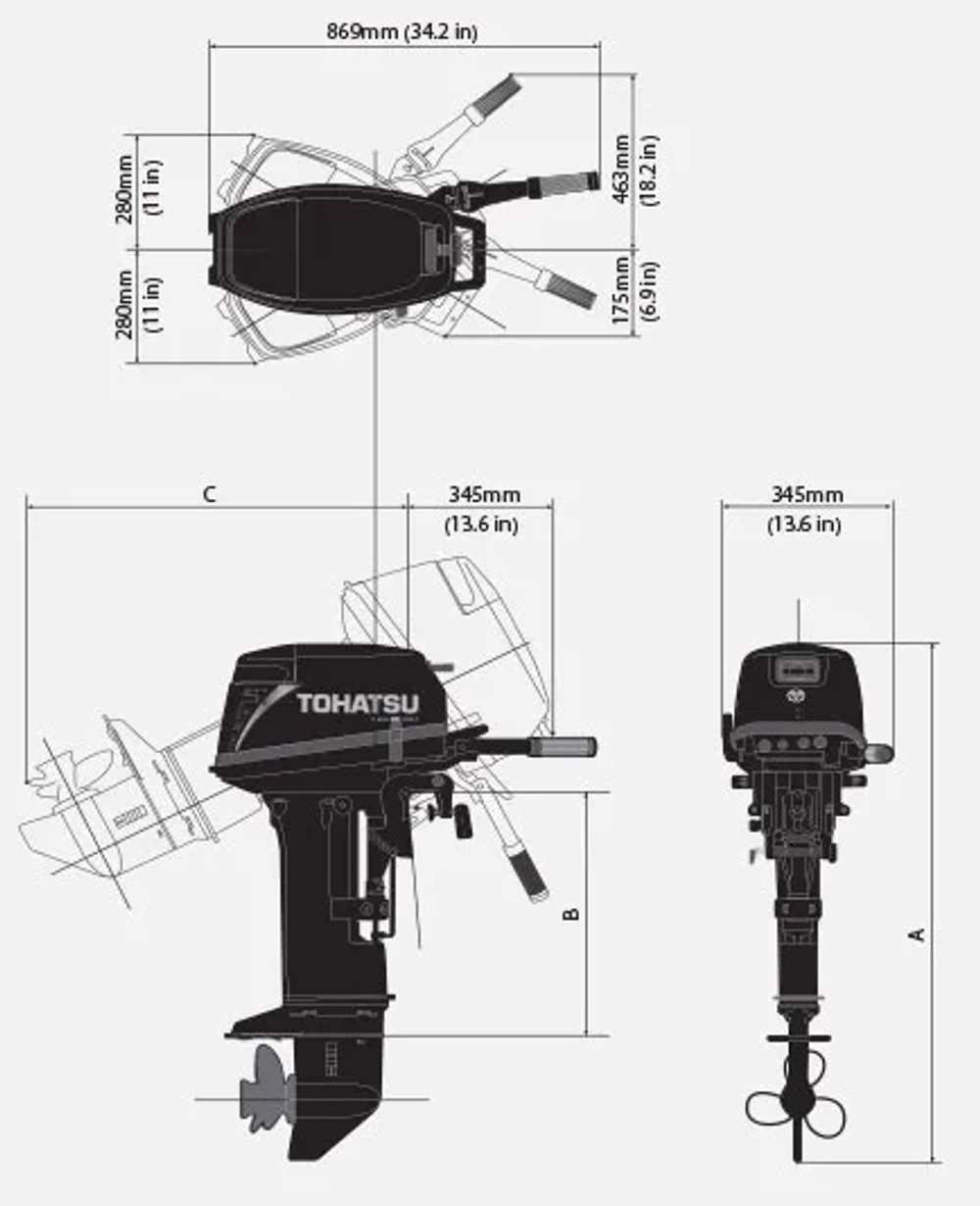 Мотор Tohatsu M 18 S