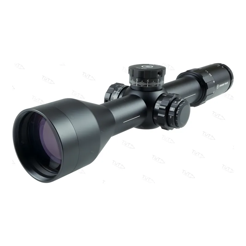 Оптический прицел CRIMSON Trace Optics 5 Series 3-24x56mm FFP LR1-MIL - вид спереди сбоку, объектив