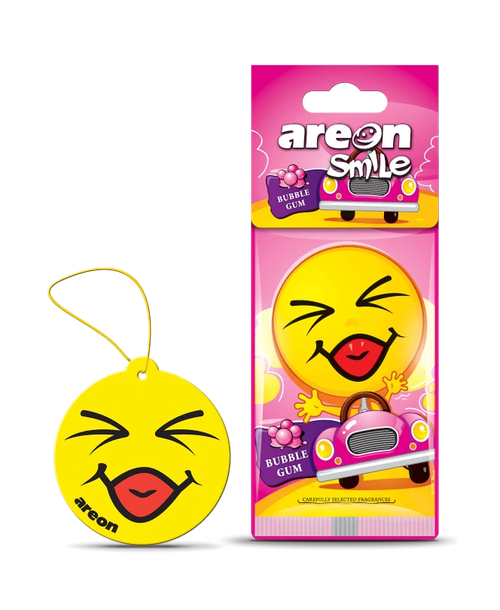 Ароматизатор на зеркало Areon Smile, бабл гам