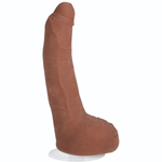 Телесный фаллоимитатор на съемной присоске Signature Cocks Leo Vice - 19,1 см. (Цвет: телесный)