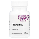 Thorne, Melaton-3™, 60 капсул (3 мг в 1 капсуле)
