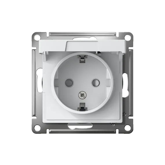 Розетка с крышкой Systeme Electric AtlasDesign Лотос ATN001346