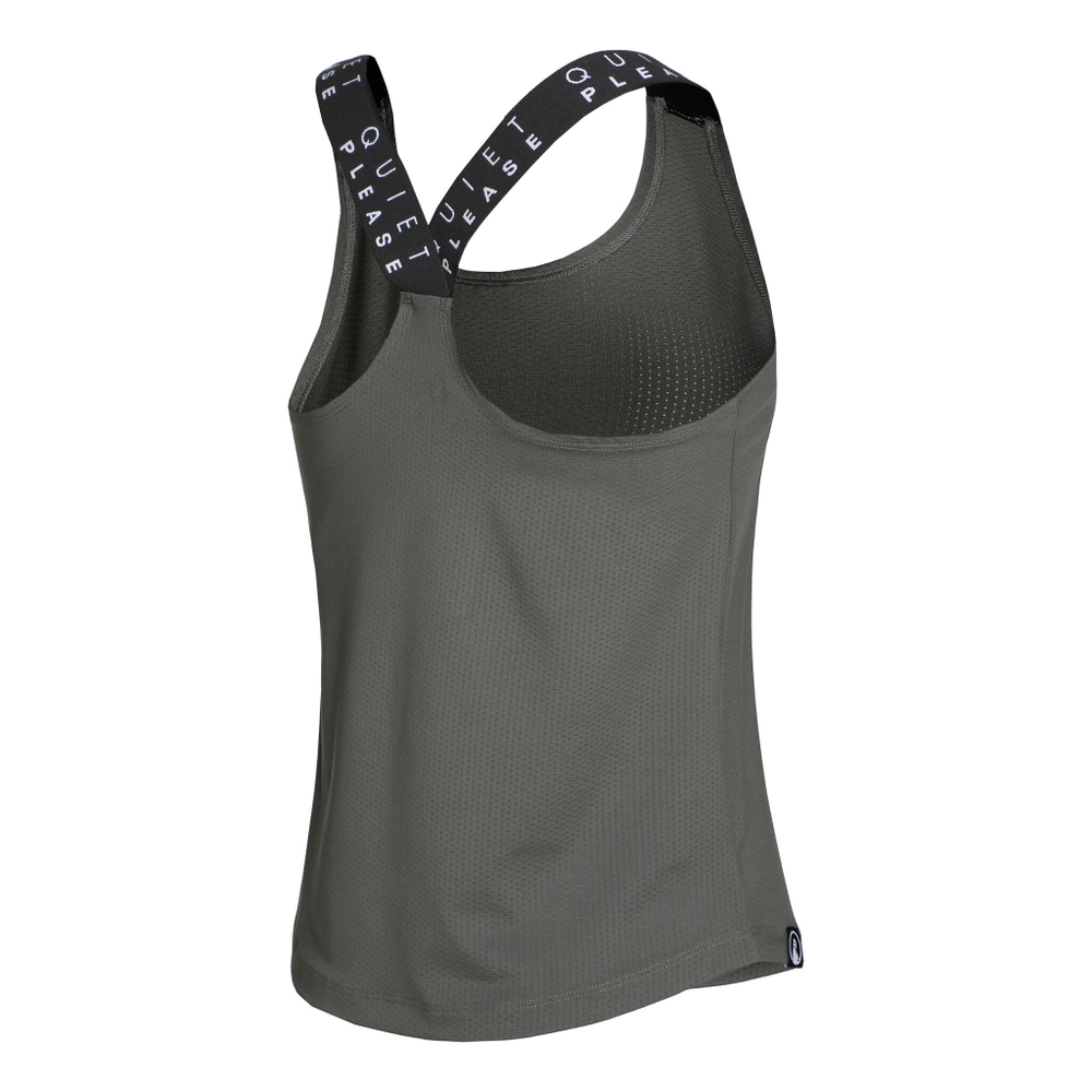 Женская теннисная майка Quiet Please Serve & Volley Tank Top Women - Khaki, Black
