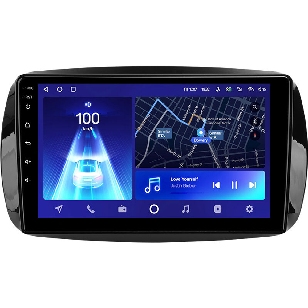 Teyes CC2 Plus 9"для Mercedes Benz Smart Fortwo 3 2014-2020