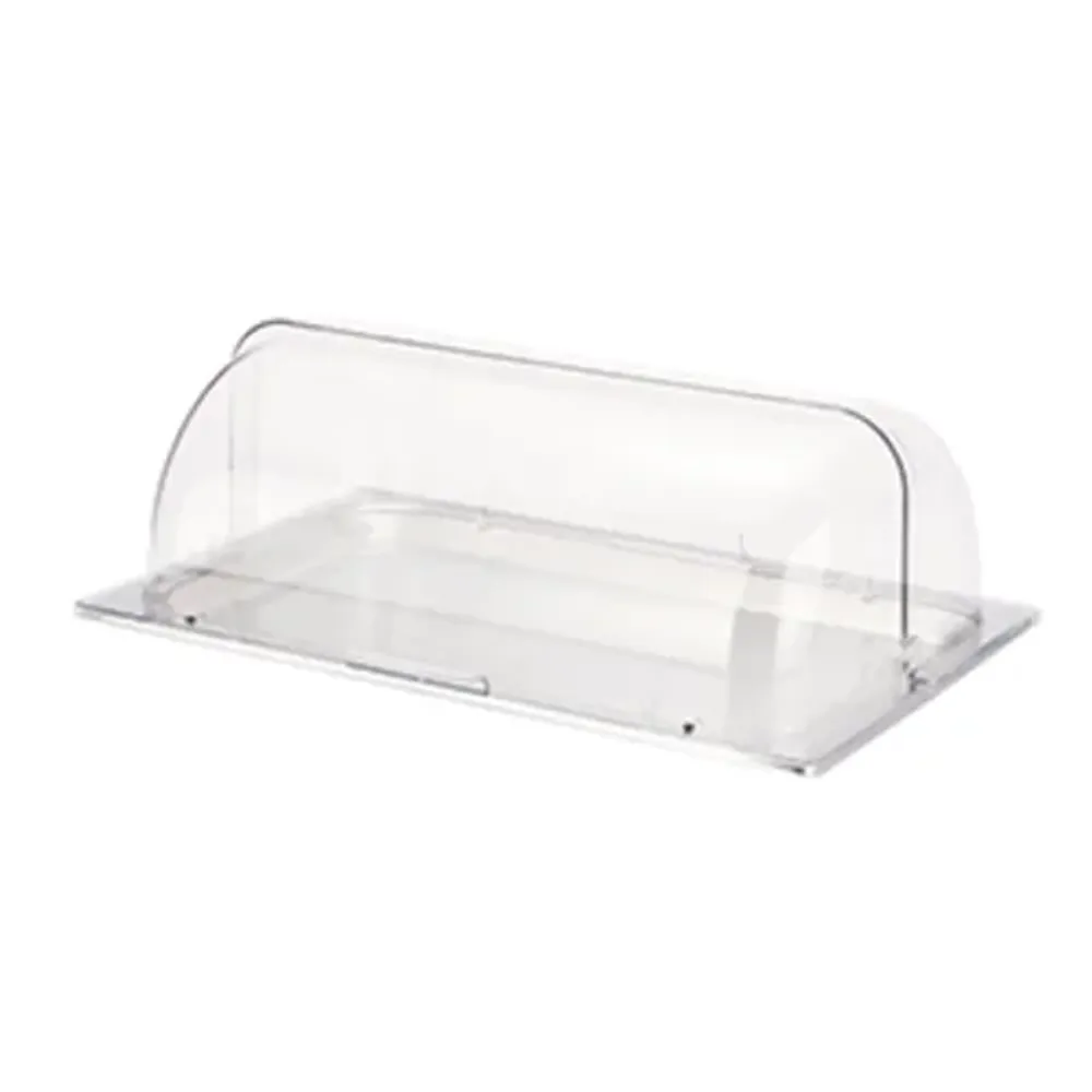 Поднос блюдо для выкладки 53*32,5*19 см нерж. с пласт. Roll-top крышкой SUNNEX