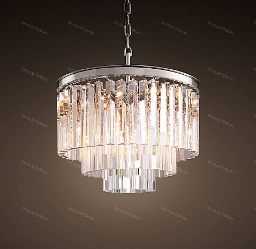 Люстра 1920S ODEON SMOKE GLASS FRINGE 7-TIER Restoration Hardware
