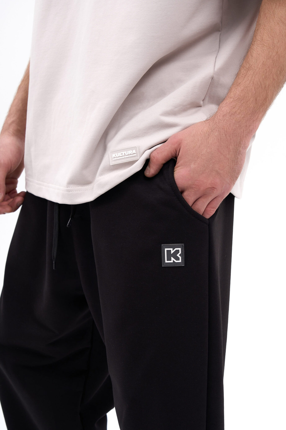 Трикотажные брюки KUL'TURA Oversize Basic Чёрный