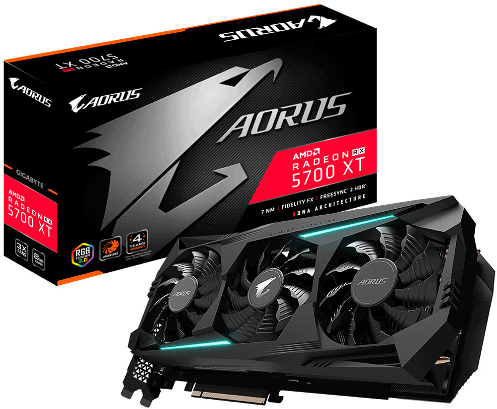 Видеокарта Gigabyte AMD Radeon RX 5700 XT AORUS 8Gb