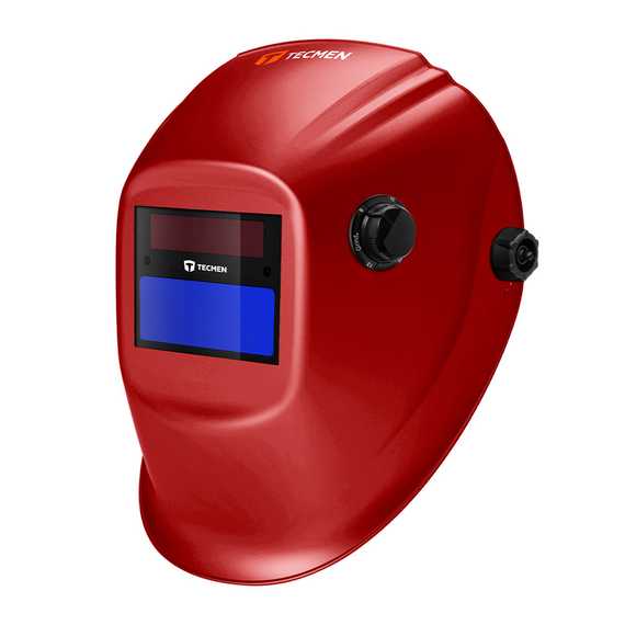 Маска сварщика Tecmen ADF - 615J 9-13 TM17 красная