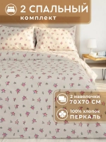Постельное белье 2 спальное хлопок 70х70 см Лозанна