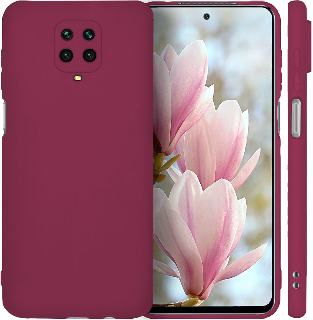 Мягкий Soft Touch чехол из силикона для XIAOMI REDMI NOTE 9 PRO / 9S / POCO M2 PRO с бархатной подкладкой