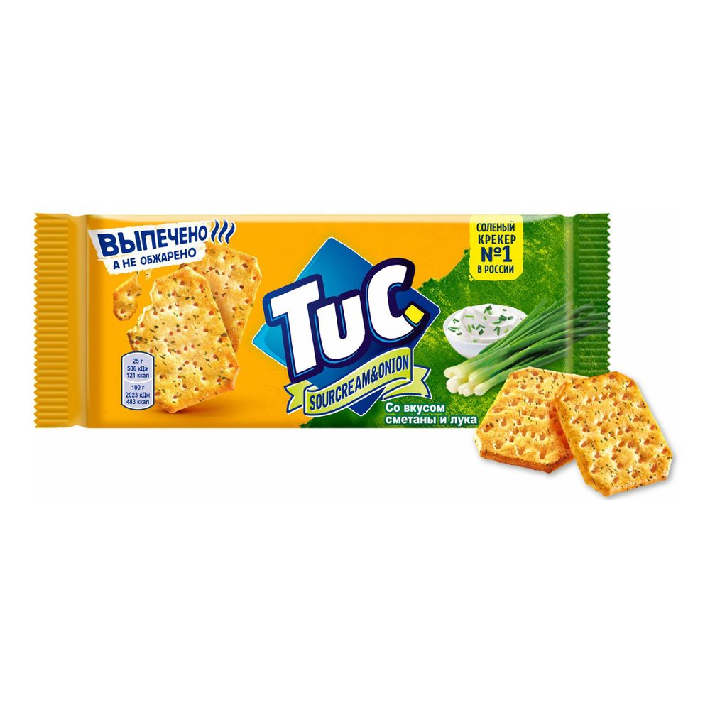 Крекер TUC Euro Сметана и лук 100г