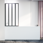 Душ. шторка Veconi PL-74BL Арт. PL74BL-90-01-19C4 Стекло прозр./4 мм (уст.905-920,выс.1500)