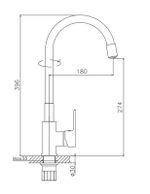 Смеситель для кухни Haiba HB 70112-3 серый