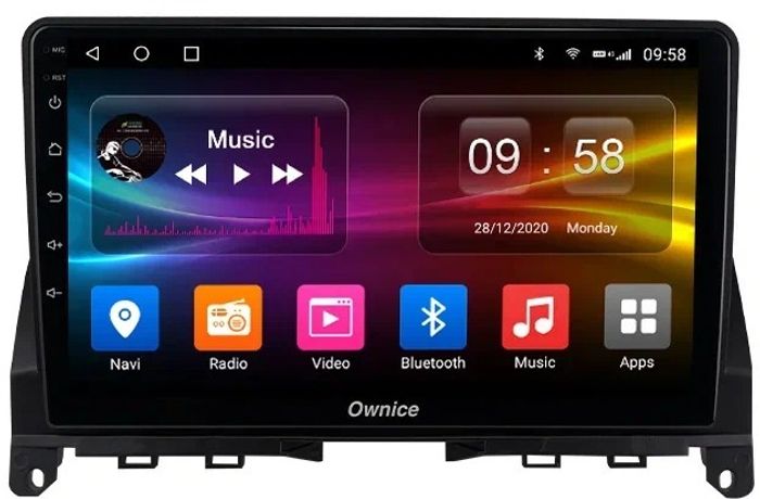 Магнитола для Mercedes-Benz C-класс W204 2007-2011 - Kuberg OL-9947 IPS, Android 10, 4G SIM-слот