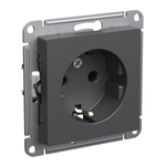 Systeme Electric AtlasDesign Базальт Розетка с/з, 16А, механизм