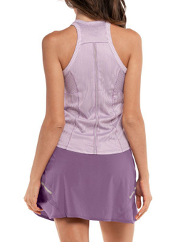Женский топ теннисный Lucky in Love Avant Garde 1.0 Architect Stripe Tank - dusk