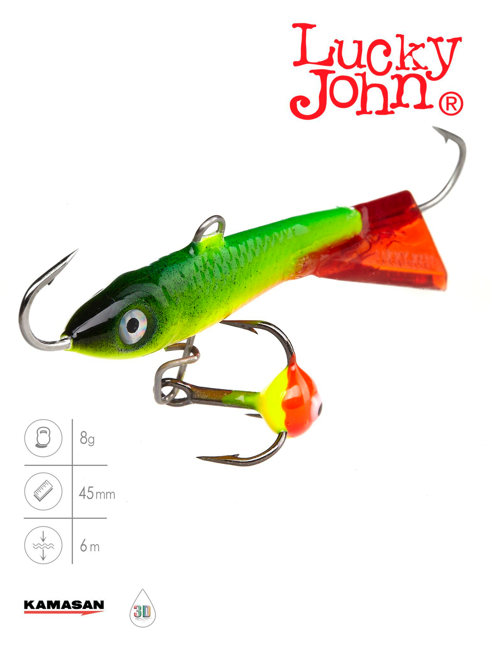 Балансир LUCKY JOHN Classic №4.5 (+тройник), цвет 26RT, арт. 81451-26RT