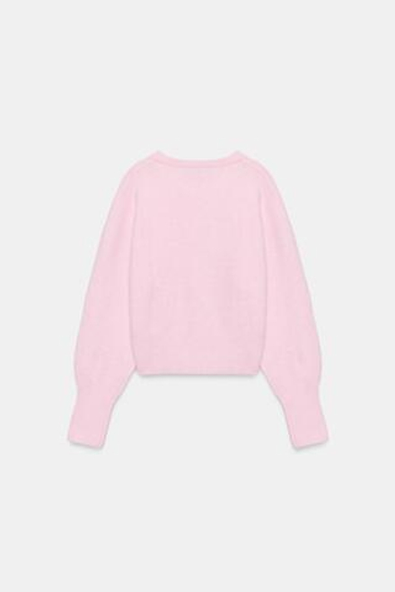 ZARA СВИТЕР ИЗ МЯГКОГО ТРИКОТАЖА, РОЗОВЫЙ