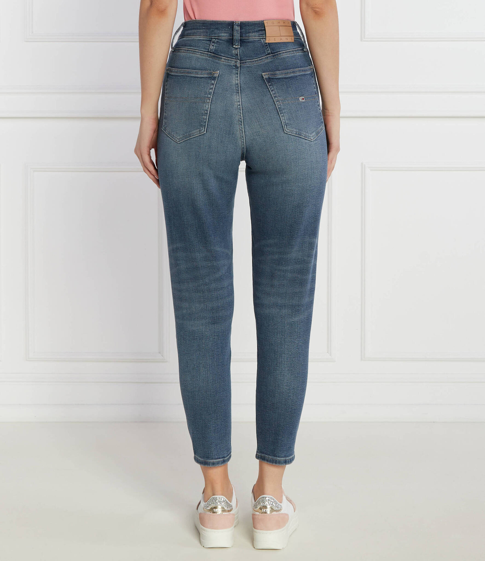 Джинсы MOM SLIM UH BH1264 Tommy Jeans - голубой(DW0DW17628)