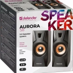 Акустика 2.0 DEFENDER AURORA S8 чёрные 8Вт, питание от USB регулировка