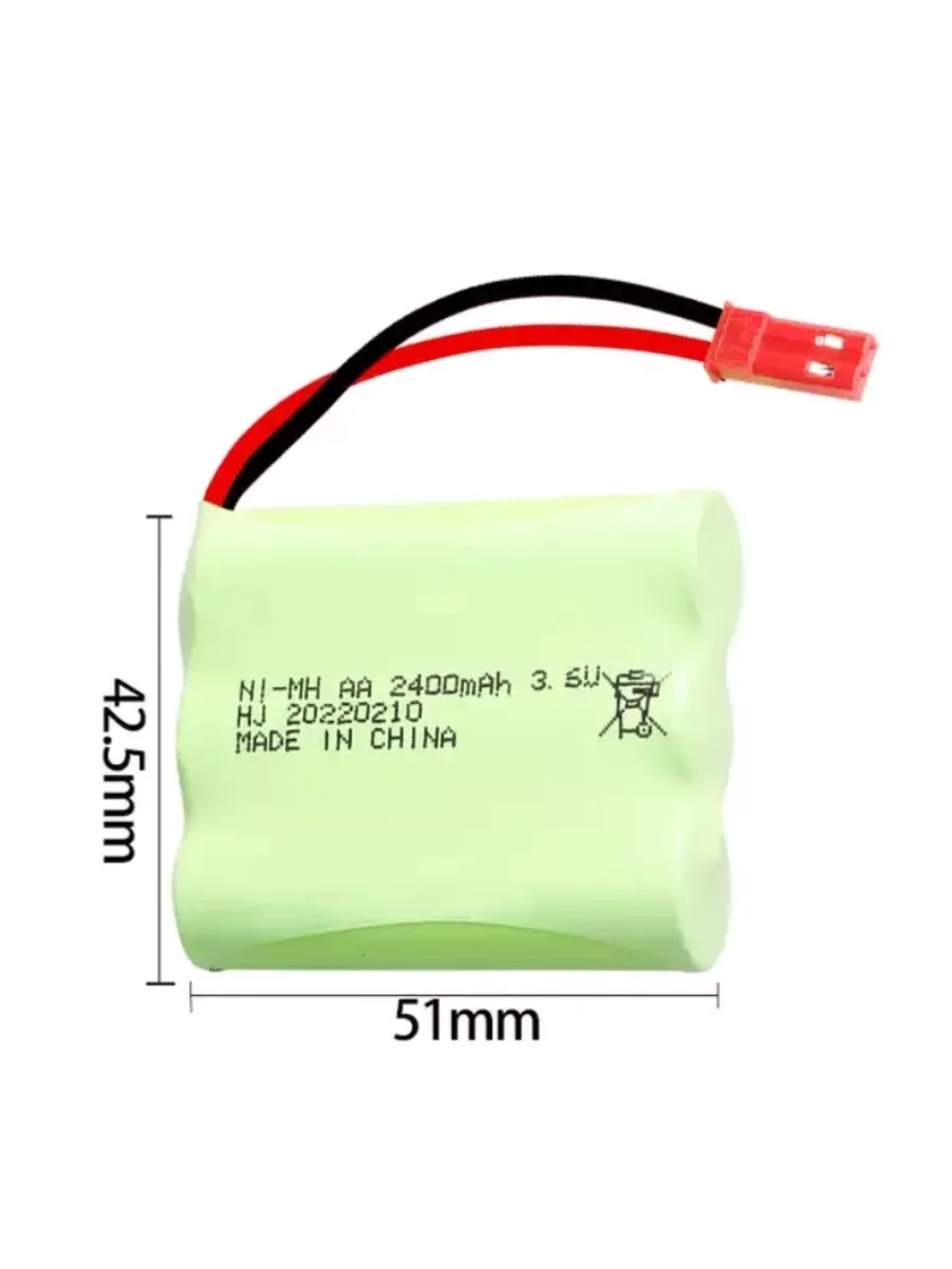 Аккумулятор Ni-Mh (Ni-Cd) 3.6V 2400mAh