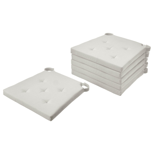 Набор подушек на стул IKEA JUSTINA (ЮСТИНА), Экрю, 42 / 35х40х4 см, 6 шт