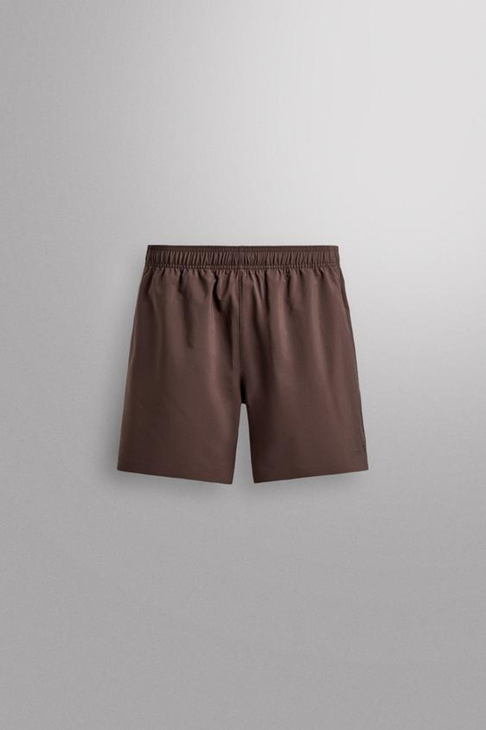 ZARA СПОРТИВНЫЕ ШОРТЫ 9", КОРИЧНЕВЫЙ