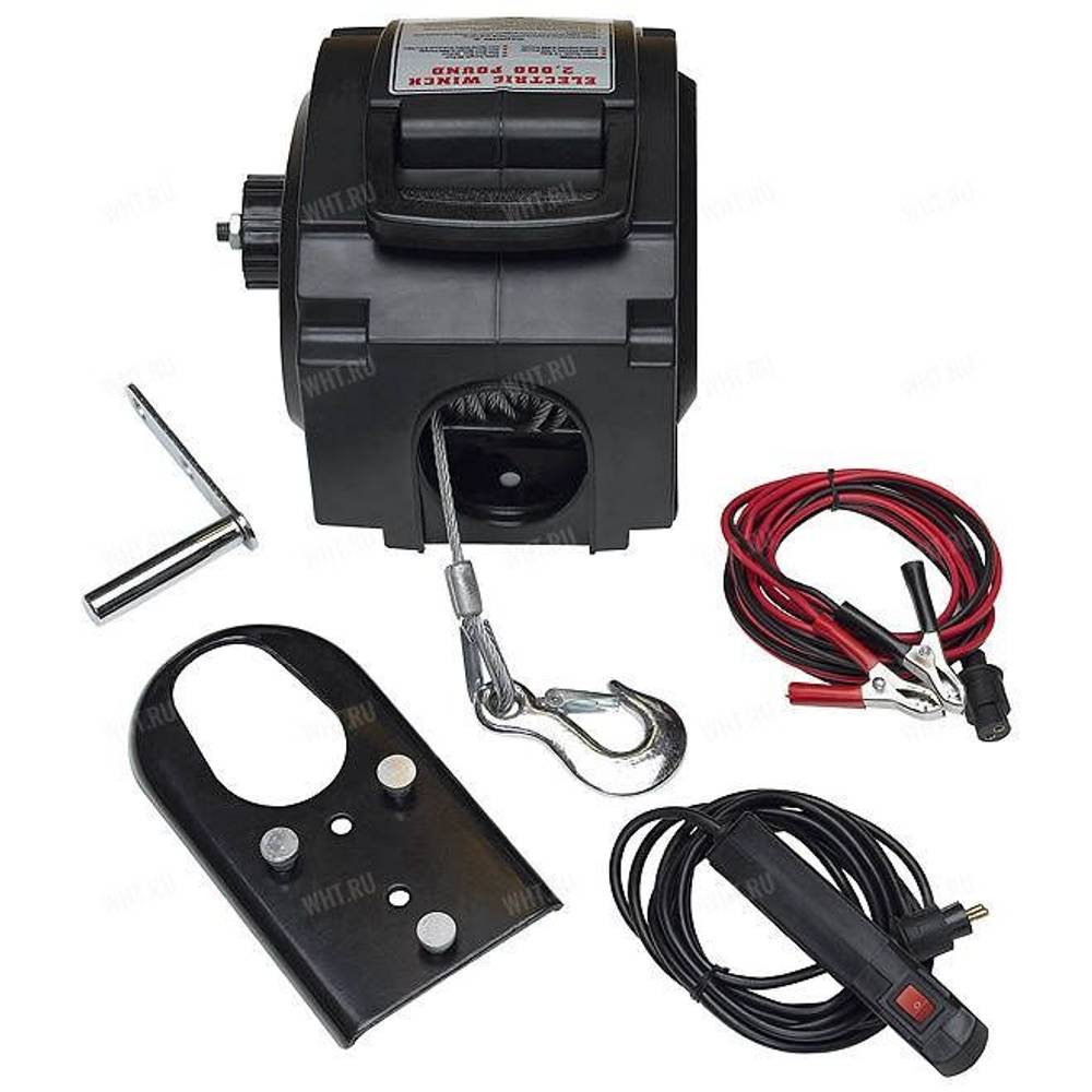 Лебёдка съемная, электрическая 12V (управление по проводному пульту)