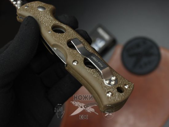 Складной нож Cold Steel 10ABV3 Gunsite Counter Point I c клинком из стали AUS-10A, рукоять Grivory (Griv-Ex)