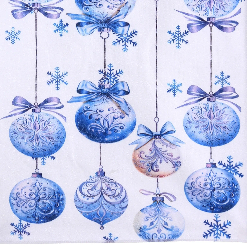 Полотенце кухонное «Winter - Ёлочные шарики» 40*57 см, микрофибра 200 гр/м2