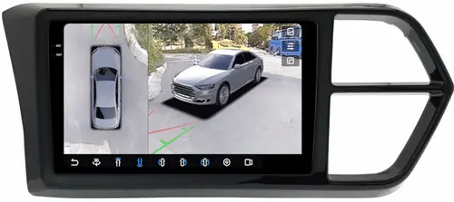 Магнитола для Jetta VS5, VS7 - FarCar BX10-360-9512-VS монитор 10.36" 2K QLED на Android 13, Быстрая, CarPlay, 4G SIM-слот, 4 камеры в комплекте